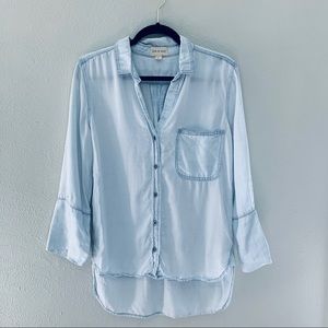 Anthropologie Cloth & Stone Chambray Button Down